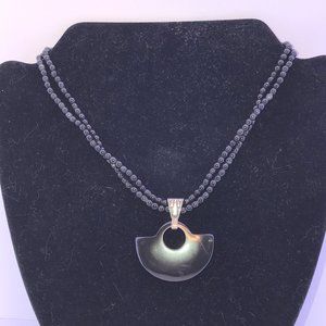 16" Black Obsidian Necklace